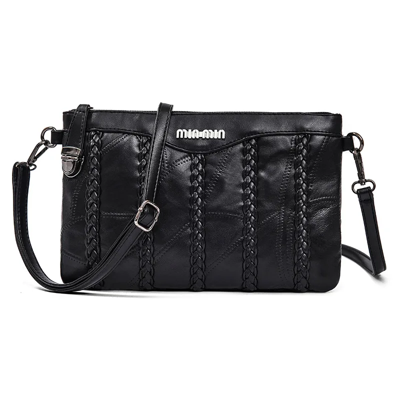 Женские кожаные сумки, модные повседневные женские сумки через плечо, женские сумки-мессенджеры из овчины, тканевая сумка для переноски