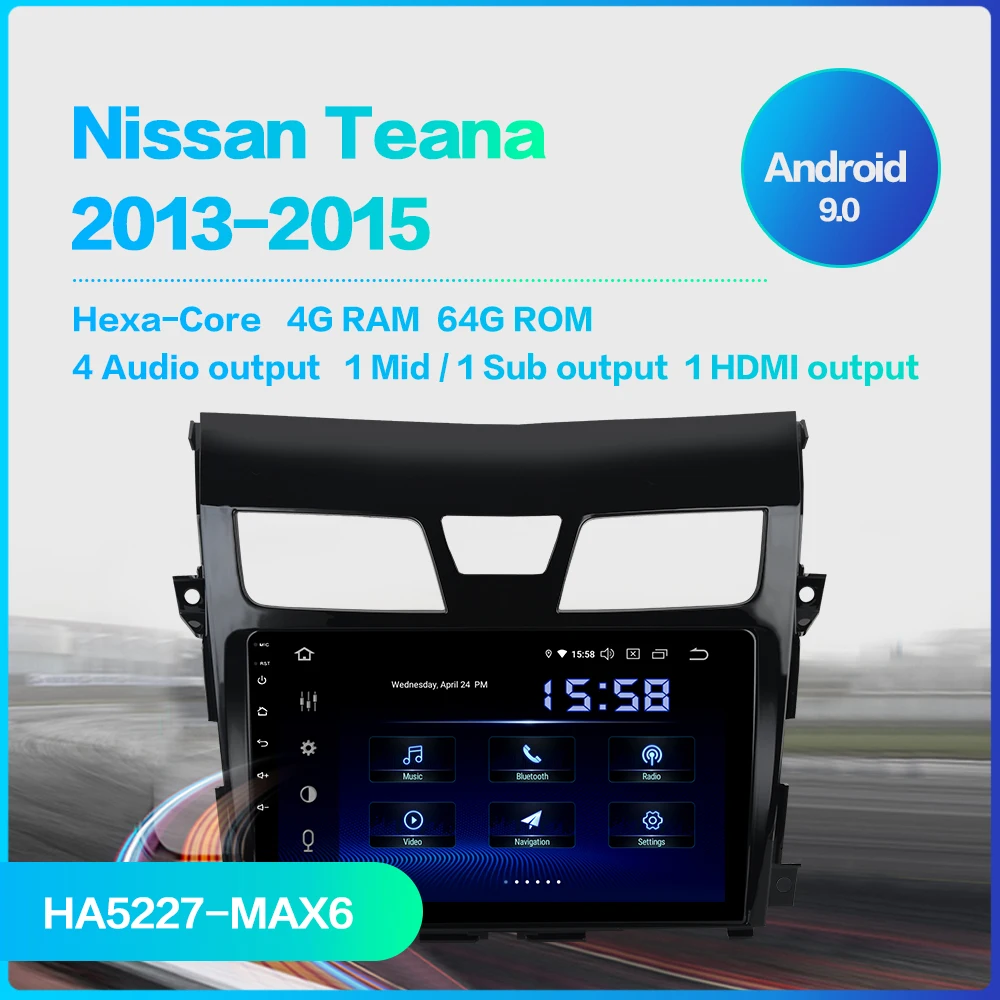 Discount 10.2" Car 1 Din Auto Radio Android 9.0 for Nissan Teana Altima 2013 2014 2015 Support Steering Wheel Control HDMI 1 Discount 10.2" Car 1 Din Auto Radio Android 9.0 for Nissan Teana Altima 2013 2014 2015 Support Steering Wheel Control HDMI 1