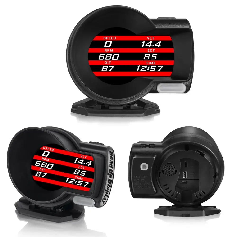 

Profession Magician OBD Head Up Display Car Digital Boost Gauge Voltage Speed Meter ect. Water Temp Alarm Auto Diagnostic Tool