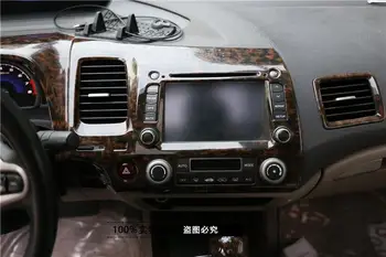 

For 2006-2010 Honda 8Gen Civic Peach wood frame Radio Audio Panel Dash Mount Trim Refitting Kit Fascia Face Surround Frame