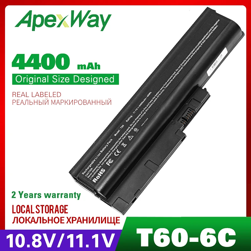 4400 мА/ч 11 1 V 6 ячеистая для ноутбука аккумулятор IBM ThinkPad 40Y6799 92P1138 92P1140 92P1142 42T4504 42T4513