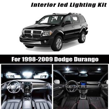 

For 1998-2009 Dodge Durango White car accessories Canbus Error Free LED Interior Light Reading Light Kit Map Dome License Lamp