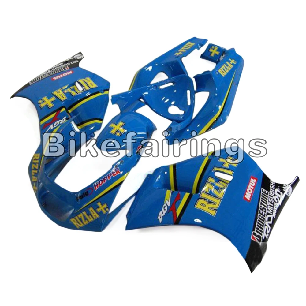 Полный комплект обтекатель для Suzuki RGV250 VJ22 1990 1991 1992 1993 1994 1995 RGV250 ABS Пластик мотоциклетный кузов синего и желтого цвета OEM