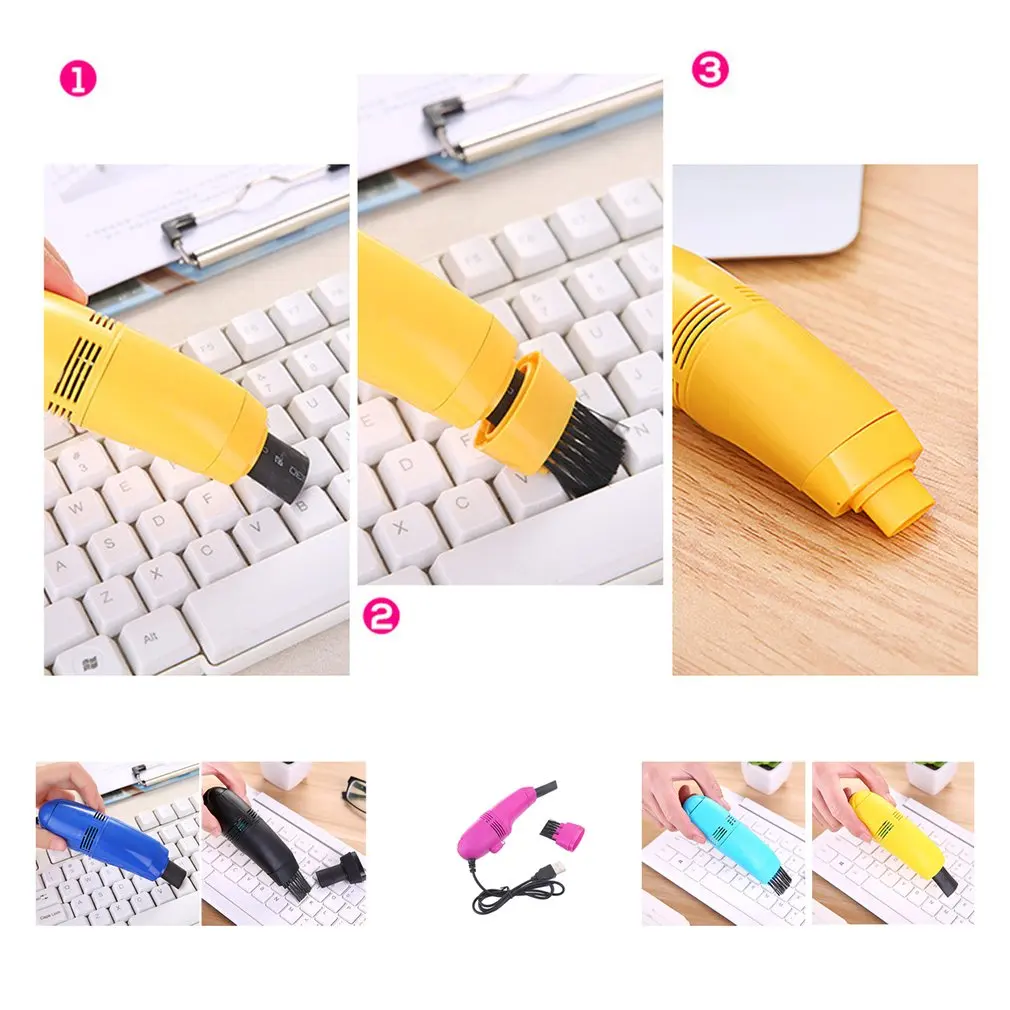 Мини-пылесос с клавиатурой, питание от USB, мини-пылесос, пылесборник, машина для принтера, компьютера, ноутбука, ПК, для уборки