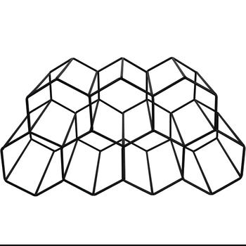 

Wine Rack Independent Wine Rack Cabinet Cabinet Countertop Storage Geometric Design Suitable for Red and White Wine