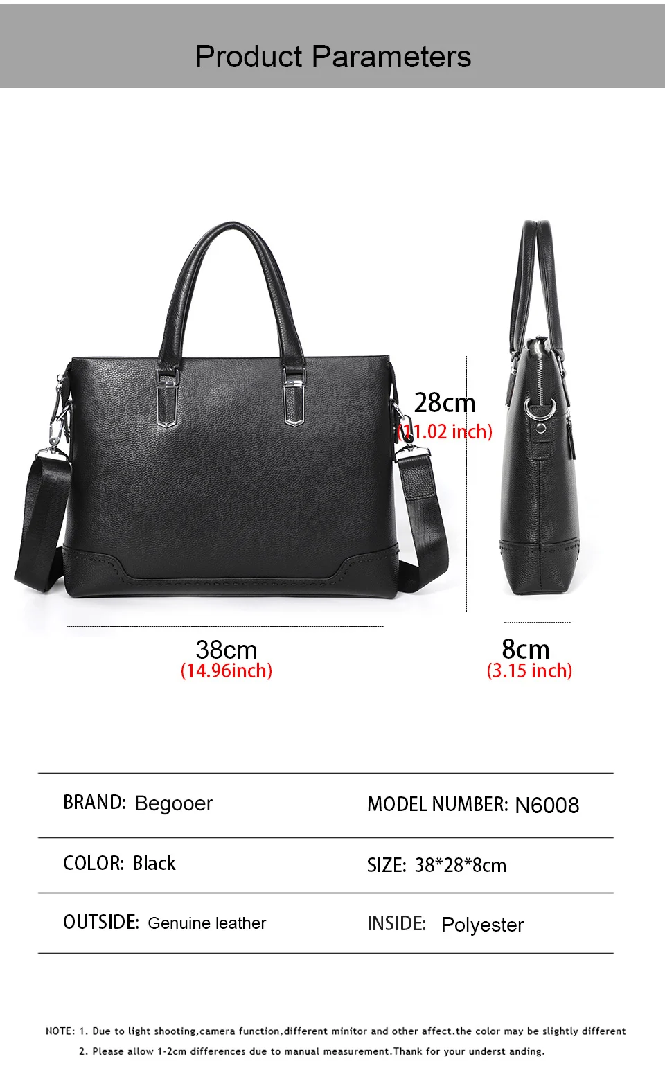 New Genuine Leather Briefcase for Men Travel Bags Causual Crossbody Bag Men Bag Laptop Briefcase Bag Male Handbag Fashion