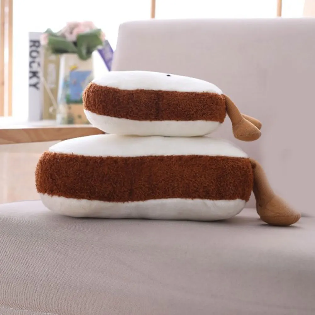 Горячая мультфильм хлеб подушка в виде тоста забавная еда плюшевая игрушка кукла детский подарок домашний диван Декор