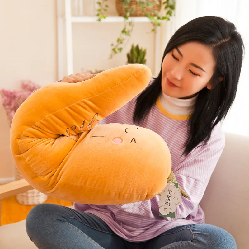 Подушка Детская плюшевая с принтом фруктов х/б | Дом и сад