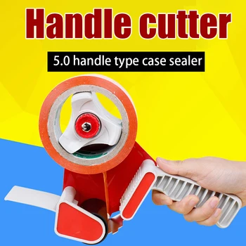 

Heavy Duty Box Packing Labor Saving Cutter Baler With Handle Carton Portable Easy Operate Home Office Accessory Tape Dispenser