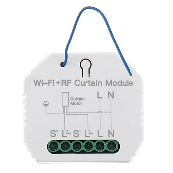 

MoesHouse MS-108WR WiFi RF Smart Curtain Blinds Module Switch Roller Shutter Motor Wireless Remote Control Work with Home