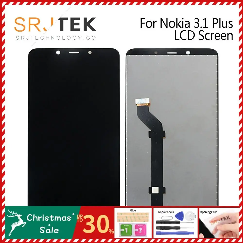 Дисплей для Nokia 3,1 Plus, ЖК-дисплей 3,1, сенсорный экран 1440*720 для Nokia 3,1, Замена ЖК-дисплея 3,1 Plus, запчасти для экрана