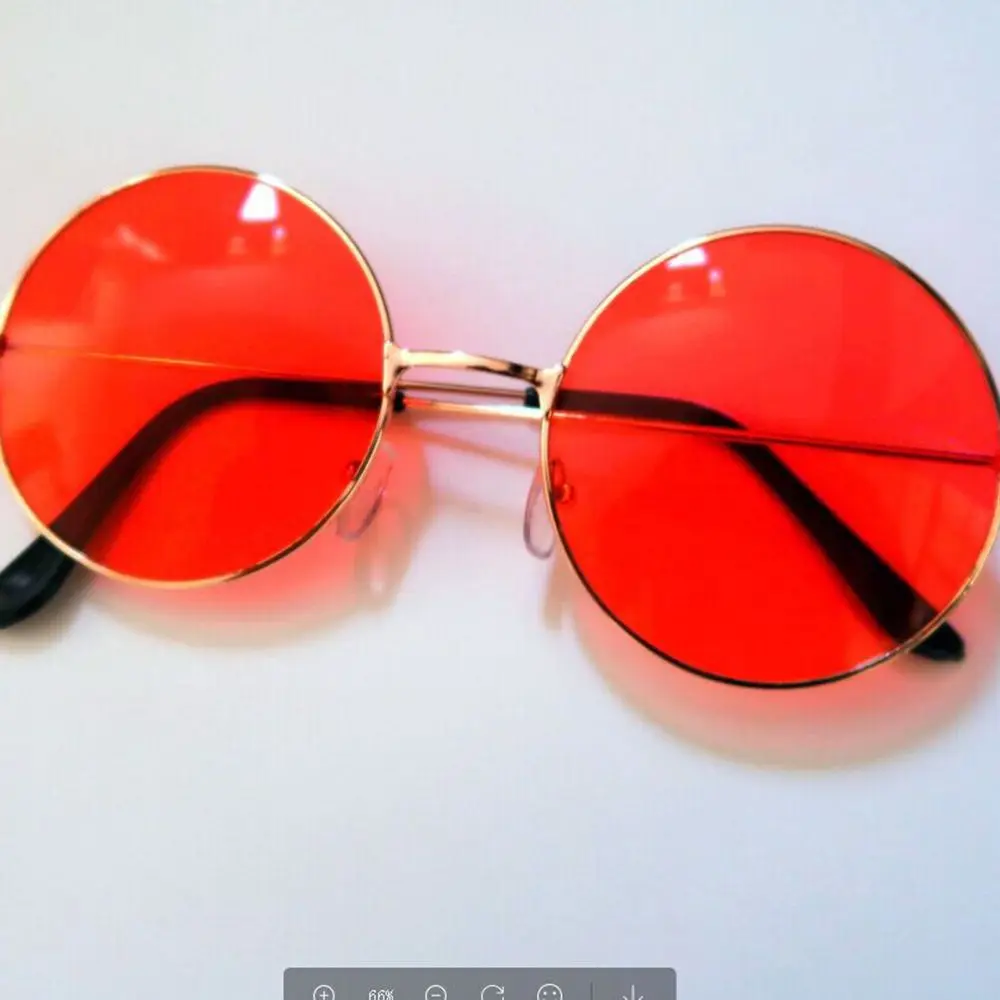KLASSNUM стиль ретро поляризованные стимпанк Солнцезащитные очки Модный круглый металлический зеркальные очки аксессуары - Цвет линз: redframe