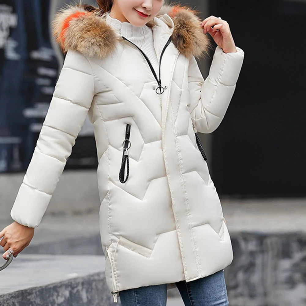 LOOZYKIT, стиль, Трендовое пальто для женщин, зимняя куртка с хлопковой подкладкой, теплое Макси-пальто, женское длинное пальто, парка, Женская куртка