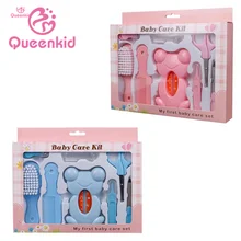 

8pcs/set baby health care kit water temperature meter nose cleaner toothbrush safety tool newborn beauty brush kit baby nail car