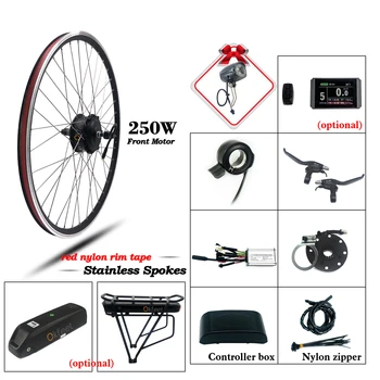 

Ebike Kit 36V 250W LCD Display Front Hub Motor Wheel Geared Electric Bicycle bike Conversion Kit For Electric Bicycle