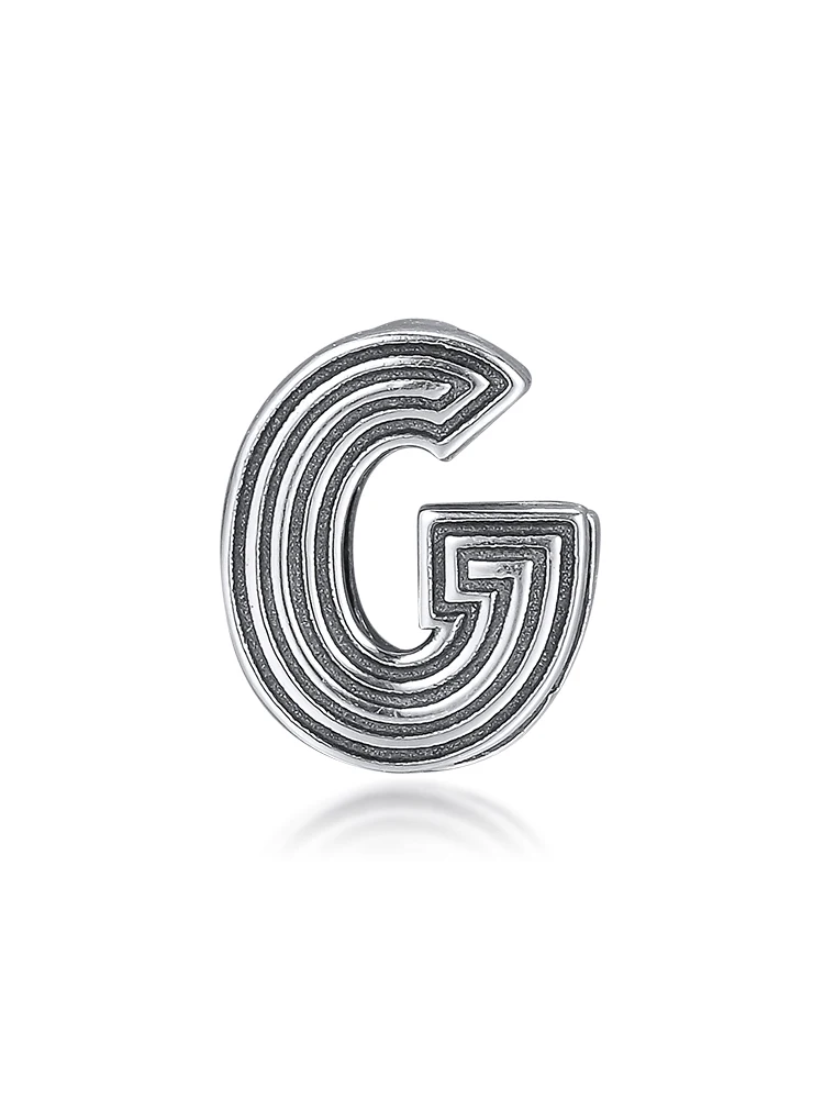 DIY Подходит для Pandora шармы браслеты письмо G клип бусины стерлингового серебра 925-ювелирные изделия