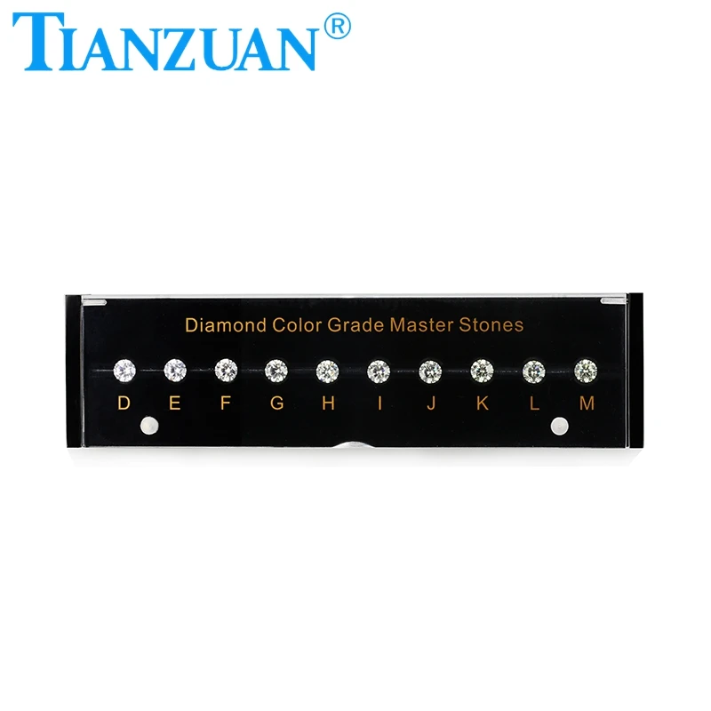 black box diamond master cz stones color clarity size cut tester sets.