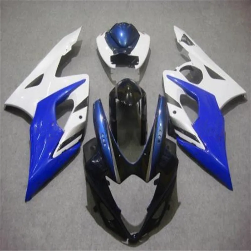 Комплект обтекателей мотоцикла для SUZUKI GSXR1000 05 06 GSXR 1000 K5 2005 2006 литья под давлением белая, голубая обшивка набор