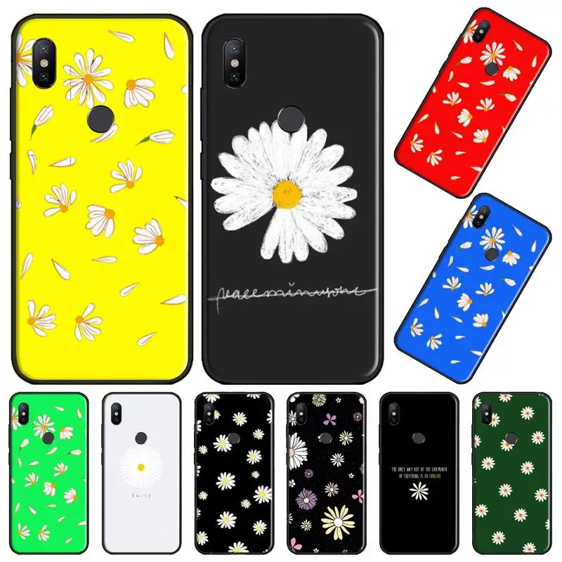 daisy Flower Beautiful Soft Silicone TPU Phone Cover For Xiaomi Redmi Note 4 4x 5 6 7 8 pro S2 PLUS 6A PRO | Мобильные телефоны и
