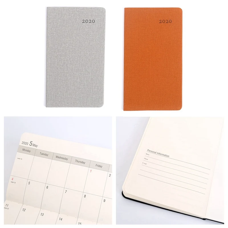 

2020 Year Calendar Monthly Planner Months Diary Leather Notebook Personal Agenda Planner Organizer Business Office Stationery