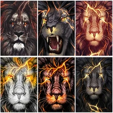 

Full Square Drill 5D Diamond Painting Lion Cross Stitch Mosaic Diamond Embroidery Animals Rhinestone Pictures Home Decoration