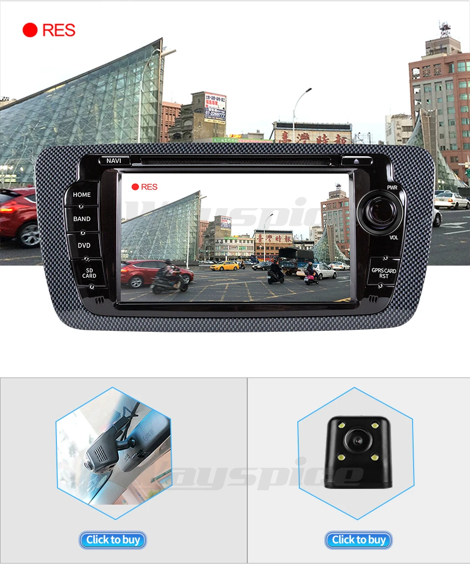 Wayspice android 9,0 T8 автомобильный dvd для Seat Ibiza 6j 2009 2010 2012 2013 радио gps навигации