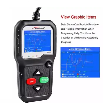 

OBD2 Scanner OBD Car Diagnostic Auto Diagnostic-Tool KONNWEI KW680 Read Clear Fault Error Codes Russian OBD2 Automotive Scanner