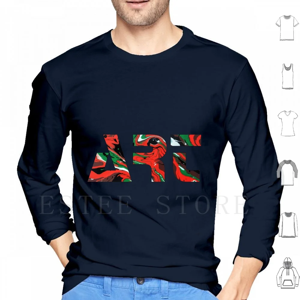 

Type Art Hoodies Long Sleeve Arthawk Art Typo Lettering Art Typo Rofiart