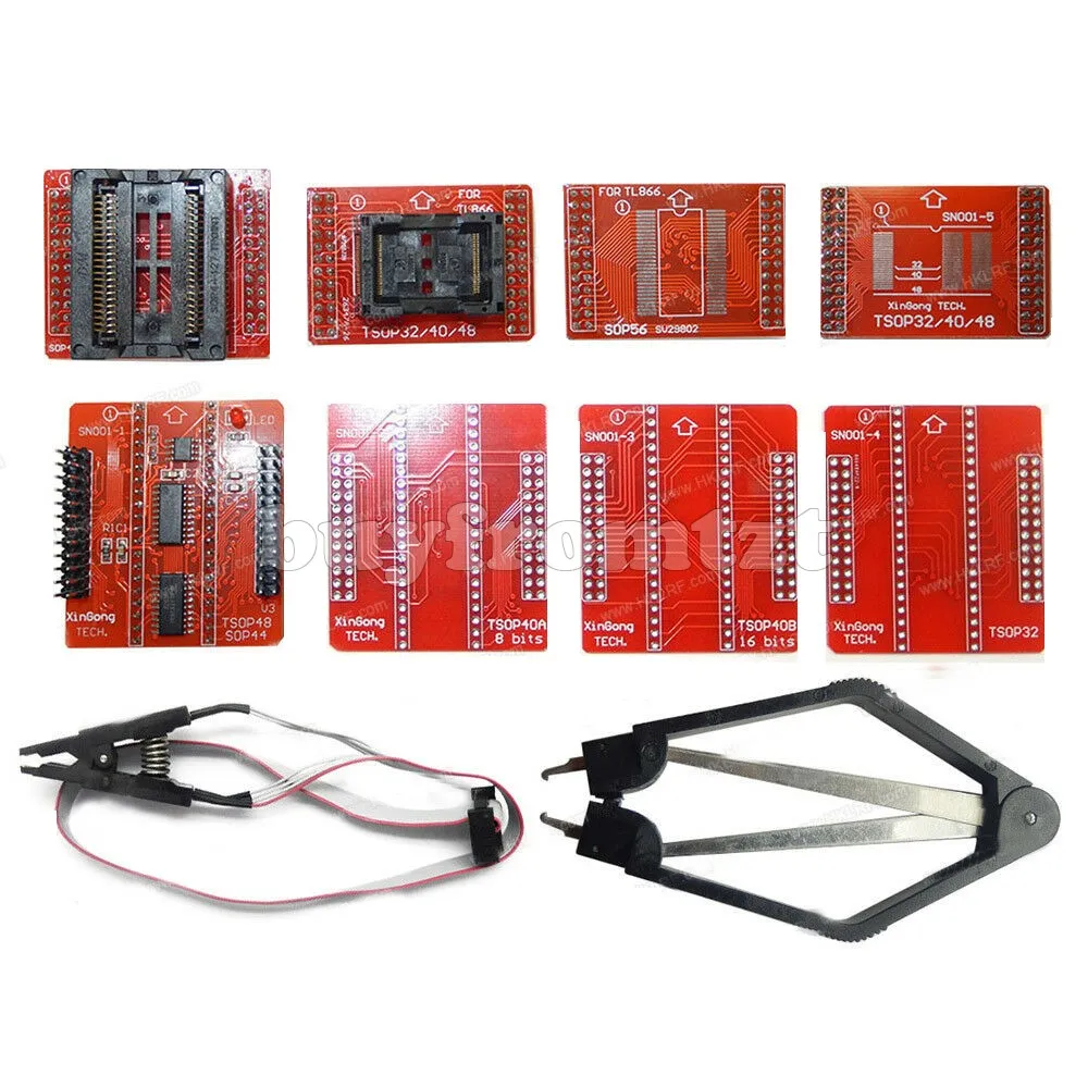 TL866II плюс программист USB биос программист Поддержка NAND Flash AVR MCU GAL PIC SPI+ 28 адаптеров