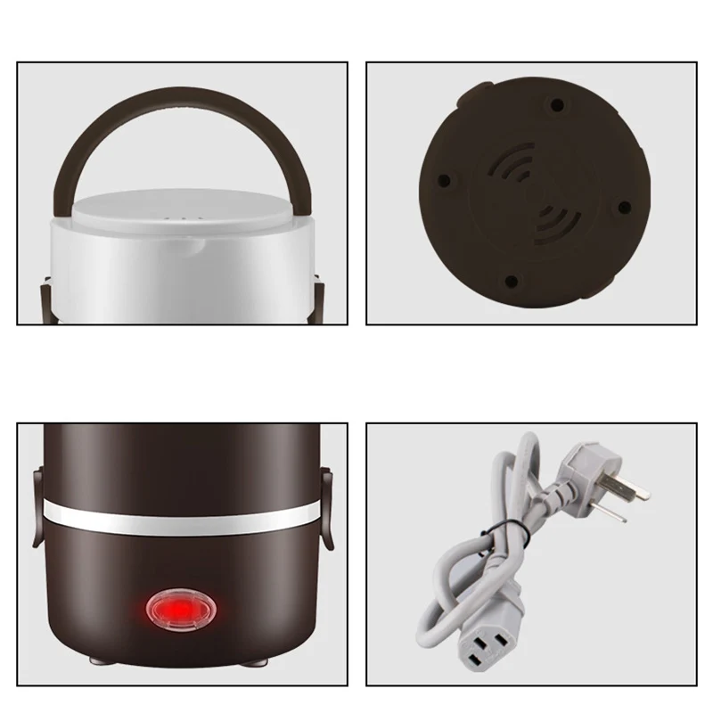 Домашний электрический Ланч бокс из нержавеющей стали 2 л 220 В|Коробки для обеда| |