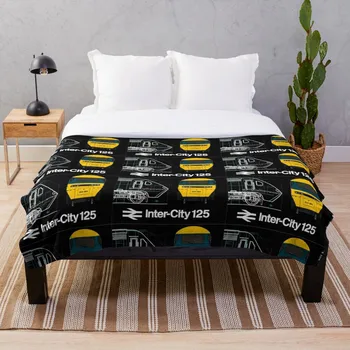 

INTERCITY 125 Throw Blanket Soft Sherpa Blanket Bed Sheet Single Knee Blanket Office Nap Blanket