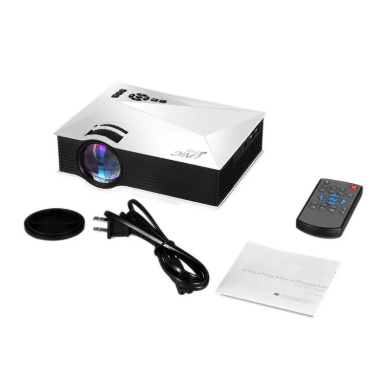 UC46 UC68 wifi проектор смартфон портативный видео проектор евро вилка для дома развлечения