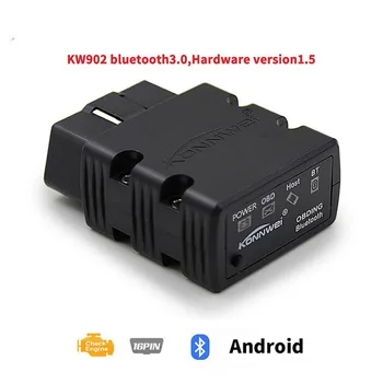 

Mini ELM 327 OBDII KW902 Code Reader for Android Phone OBD2 Scanner KW902 ELM327 V1.5 Bluetooth Autoscanner