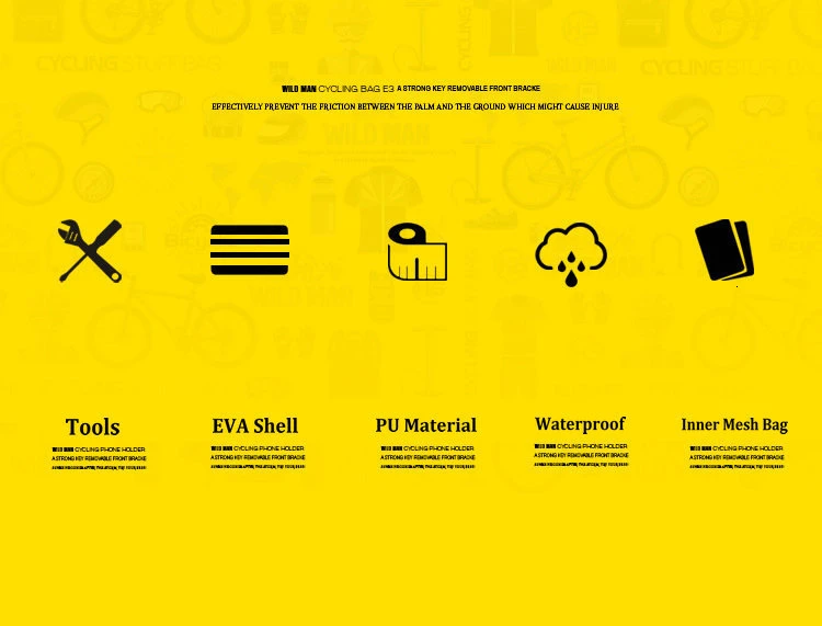 WILD MAN Bicycle Tool Capsule Boxes EVA Shell Storage Repair tools,Pump,Key,Inner Tube Kit Bicycle Bag Cycling accessories  (4)