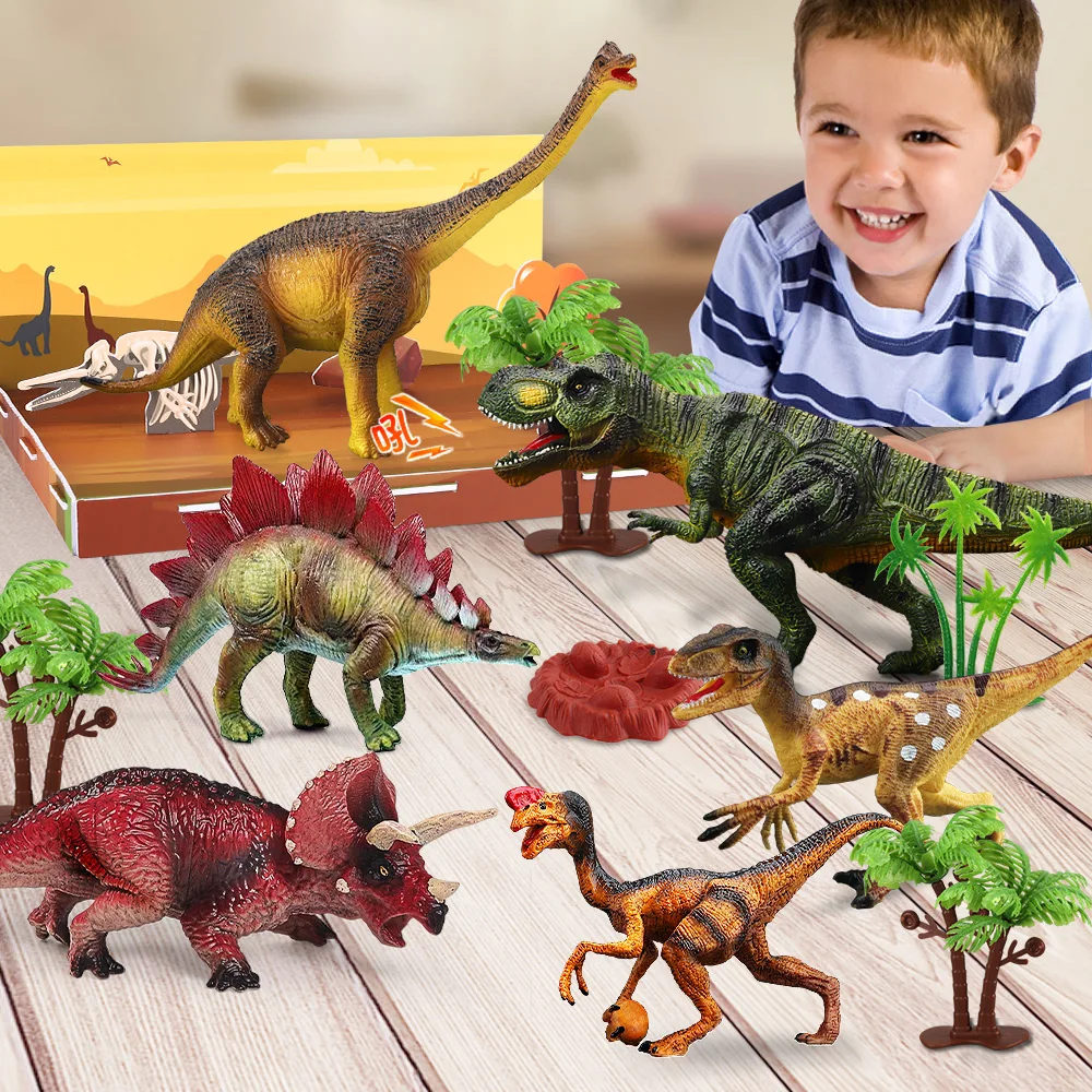 

Jurassic Park Dinosaur Toys 10pcs Tyrannosaurus Toy Set Child Dinosaur Educational Toy Dinosaur Model Gift Montessori Toy