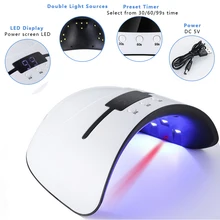 Горячая Сушилка для ногтей Светодиодный УФ лампа 24 Вт мини-лампа с USB для маникюра ЖК-дисплей сушка все Гель-лак для ногтей инструменты для дизайна ногтей