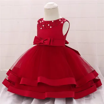 

Flower Toddler Baby Girl Infant Princess Dress Baby Girl Wedding Dress Lace Tutu Kids Party Vestidos for 1 Years birthday