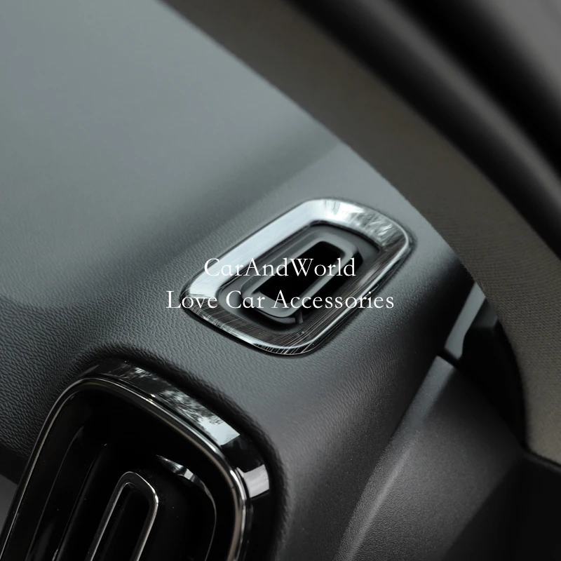 Для Volvo XC40- из нержавеющей стали передний выход кондиционера вентиляционная панель декоративное покрытие рамка отделка Аксессуары для салона автомобиля