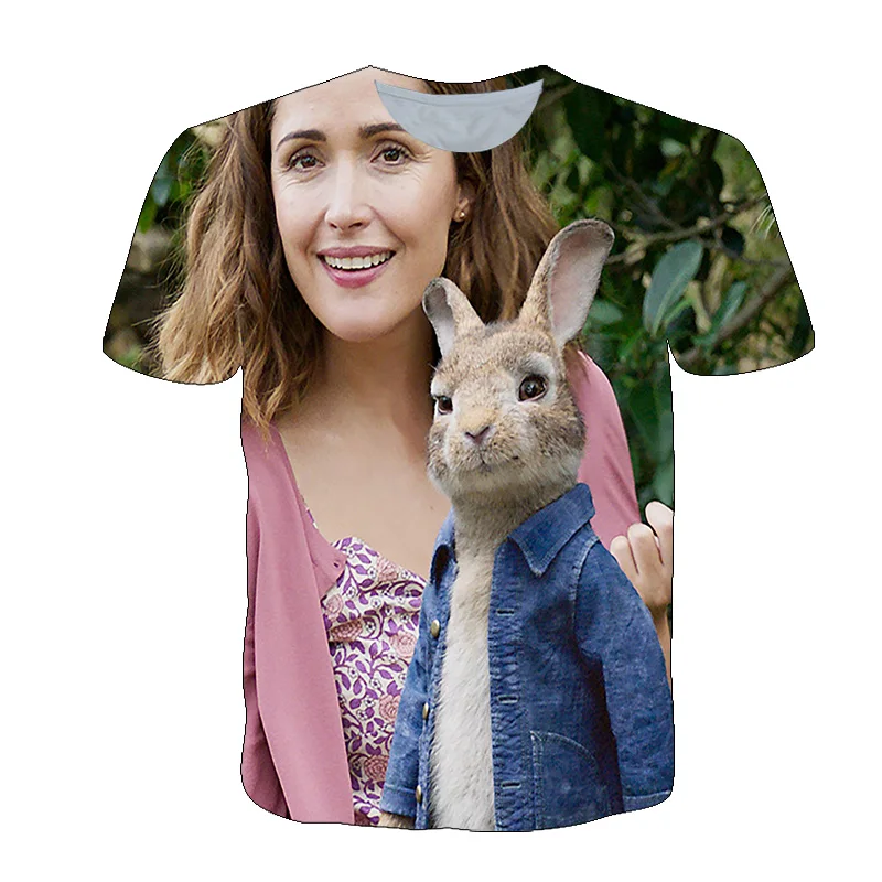 funny christmas shirts Boys T Shirts Peter Kawaii Rabbit Printed Funny Movie Animal Kids Clothes Girls T-Shirt Harajuku Streetwear Summer Casual Tops stussy t shirt T-Shirts