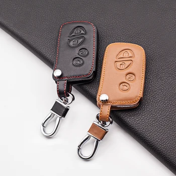 

4 Button Smart Genuine Leather Key Case Cover For Lexus LX470 / GS450h / IS350 / SC430 / LS460 / ES350 / GS350