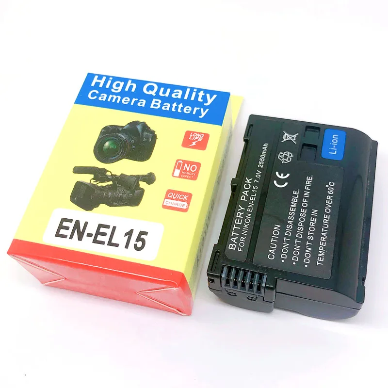 EN-EL15 ENEL15 RU EL15 Батарея для Nikon D500 D600 D600E D610 D750 D800 D800E D810 D810E D810A D850 D7000 D7100 D7200 D7500 1 V1