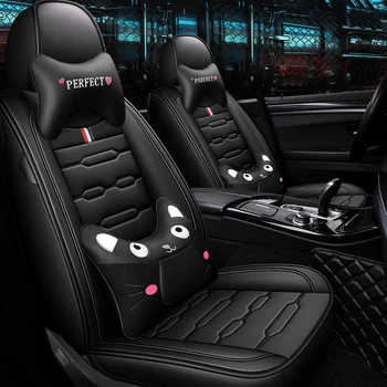 

Full Coverage Eco-leather auto seats covers PU Leather Car Seat Covers for seat leon 1 2 3 5f mk1 mk2 mk3 toledo 2