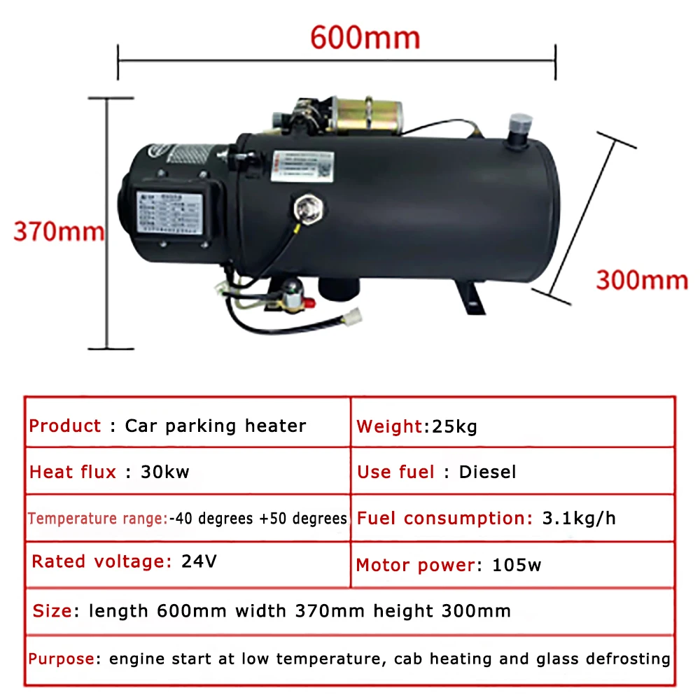 Macchina di riscaldamento dell'acqua di preriscaldamento del camion Diesel 12V 24V del preriscaldatore del motore del riscaldatore diesel dell'aria del riscaldatore dell'automobile 10kw