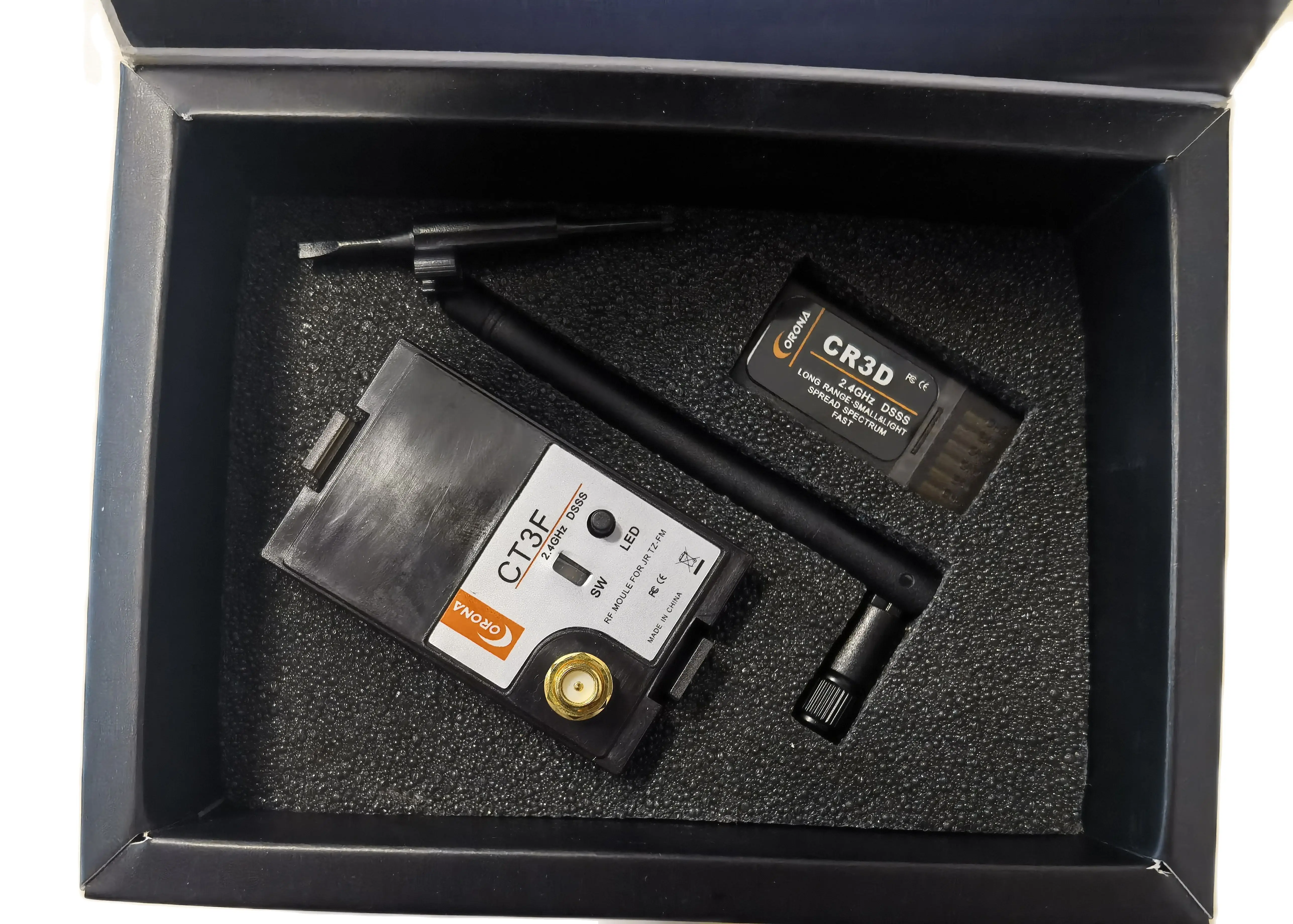 Corona 2.4Ghz Radiocomando Tx Ct3F E Rx Cr3D Cr6D Cr8D Dsss Futaba 3Pk Hitec