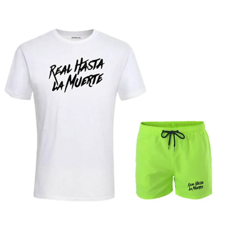 Men new workout clothes for men running sportswear men's jogging tracksuit T-shirt+shorts 2pcs/set gym fitness sports suit