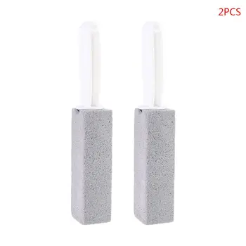 

2Pcs Toilets Brushes Natural Pumice Stone Cleaning Stone Cleaner Brush With Long Handle for Toilets Sinks Bathtubs
