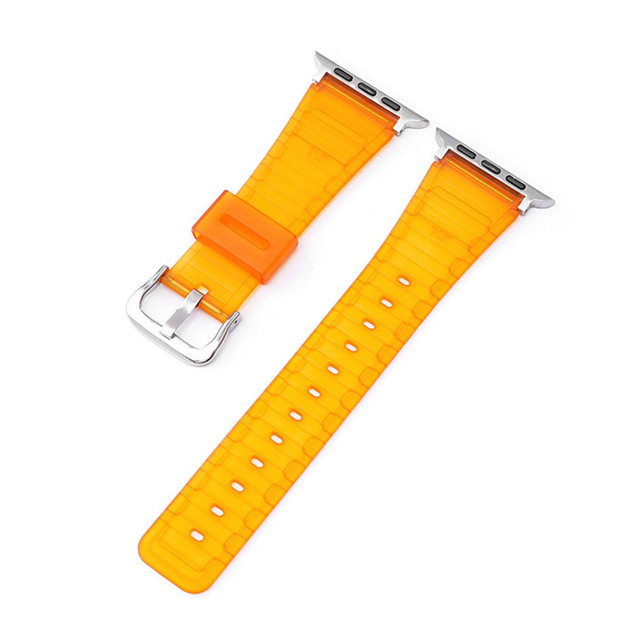 Silicone Strap for Apple Watch 44mm 40mm 42mm 38mm Band iWatch Series 2 3 4 5 6 SE Thin Colorful TPU Wrist Bracelet