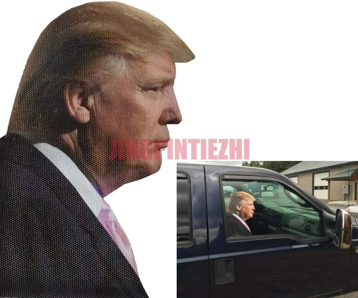 Правильная наклейка с Дональдом Трампом легко снимается не оставляет следов