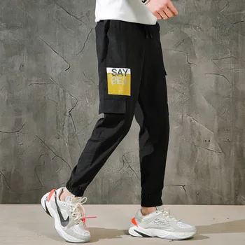 

Summer Beam Feet Men Leisure Pants Male Sports Pants Male Harlan Overalls Male Nine Points Pants Male
