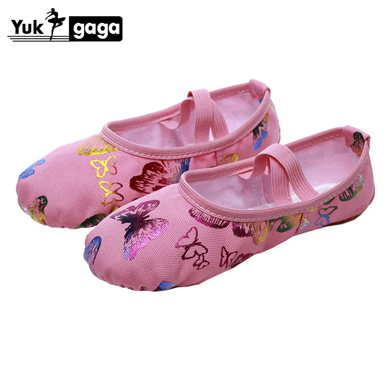 

Children Kids Point Beginner Practicing Dancing Shoes Soft Sole Satin Ballet for Girls Slipper Dance Ballerina Shoe